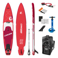 Inflatable Fury Touring DC ISUP Set - Red Color - Length 12’2’’ / 371 cm - HS-CNA051280 - hydrosport Cressi